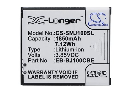 Batteri till SmartPhone, Mobil för Samsung Galaxy J1, Galaxy J1 4G, SM-J100F m.fl.