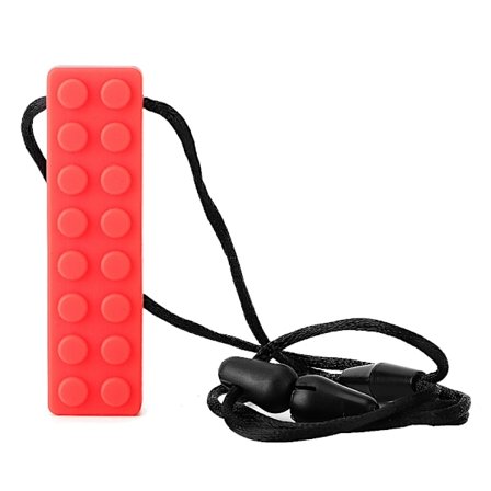 Sensoriskt Tugghalsband för Barn, Tugghalsband för Barn med Autism, SPD, ADHD, Oralmotoriskt Stöd Tuggbart Hänge för Lugnande Fokus, Säker Tuggning