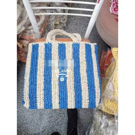 Internet kändis gräs vävd väska, handväska strandväska daglig väska