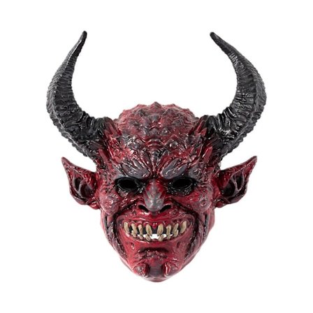 Djævlemaske Udklædning Halloween Hovedmaske til Fotorekvisit Karneval Halloween
