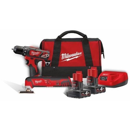 Milwaukee M12 BPP2D-402B Værktøjssæt, Maskiner
