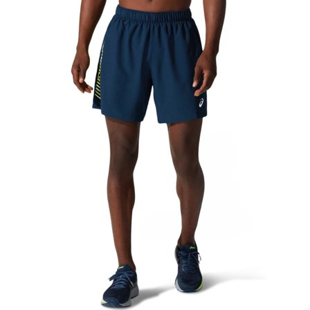 Asics Men's Icon 7in Shorts Men workout shorts Blue XXL