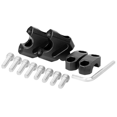 Motorcykel 22mm Styrforhøjer Kit Sort
