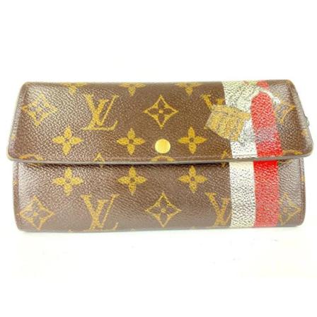 Louis Vuitton Vintage, Pre-owned Leather wallets Bruin, Dames, Maat:ONE Size