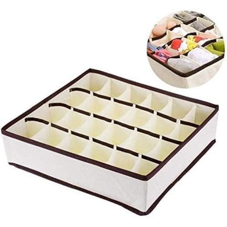 24-cellers sammenleggbar skaporganisator sammenleggbar skuffeskiller