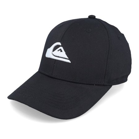 Quiksilver - Černá adjustable Kšiltovka - Kids Decades Black/White Adjustable @ Hatstore