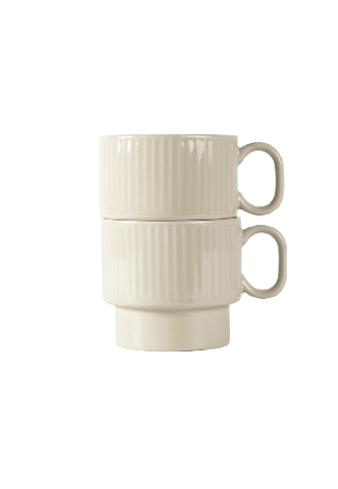 Sagaform Coffee & More temugg, 2-pack Kök matlagning Beige 14x10x9cm 50cl