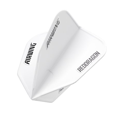 Red Dragon Darts Airwing V-Flight 3pcs Set - White Plastic - Moulded Design - Professional