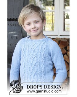 Strikkeopskrift Børnesweater - Drops Design