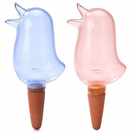 2 kpl automaattinen kastelulaite Lintu muotoinen kirkas kasvi kastelija Itsekastelulaitteet Huonekasvien kastelupiikit Automaattinen 