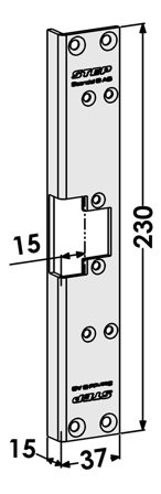 STEP ST6508 Tolppa malliin STEP 60 Silent 15 x 230 x 15 mm, Hälyttimet & turvallisuus