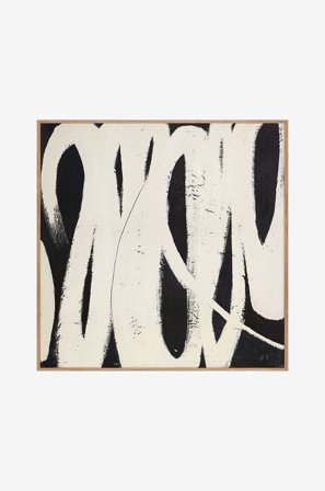 Malerifabrikken - Originalt maleri Spinning Around, med ramme - Hvit - Posters, bilder & skilt - 100X100 - Fra Homeroom