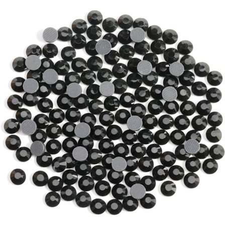 6000 stk Svarte Hotfix Rhinestones for Håndverk, SS10, 2,7-2,9 mm Svart Black