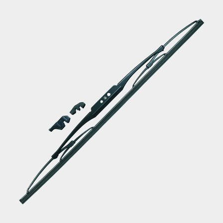Spazzola tergicristallo barca Roca Wiper Blade, per connessione dritta o gancio a J, adatta per W10, W12 & W38L, verniciata nera, 430 mm (17")