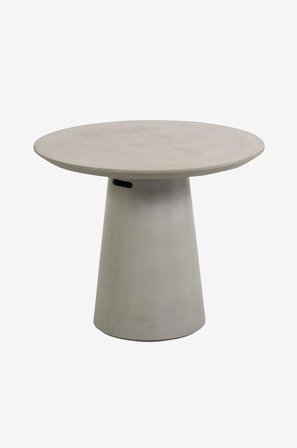 Kave Home - Bord Itai, Ø 90 cm - Grå - Altanborde - Fra Homeroom