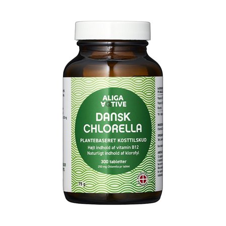 Aliga Aqtive Dansk Chlorella 250 mg 300 tabl, Helse & Madvarer, Ingredienser, Chlorella