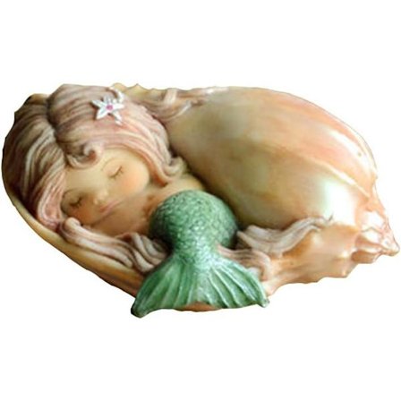 Miniatyrhage Havfrue Fe Statuer - Drømmehavfrue