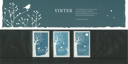 Danmark 2012 - Vinter - AFA souvenirmappe 105