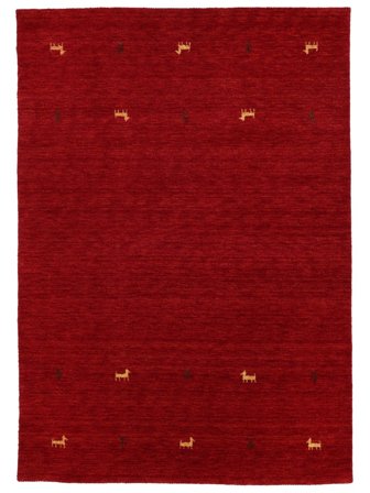 Gabbeh Loom Two Lines Tapis - Rouge 160X230 Laine, Dans Un Style Classique