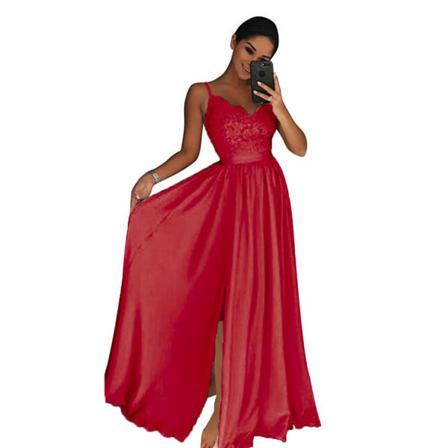 Kvinnor Maxi Formella Bröllopscocktailfest Balklänningar Beige Xl