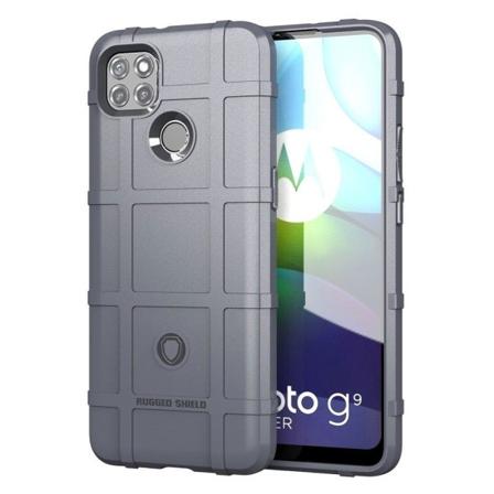 robust skjold etui - Motorola Moto G9 Power - grå Silver grey