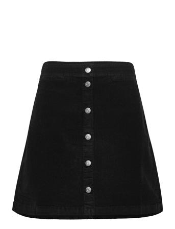 Garment Dye Corduroy Button-Front Mini. Black J.Crew