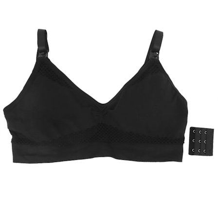 Handsfree Amnings-BH Bekväm Andningsbar Svart Amnings-BH