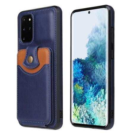 Professionellt Skal Korthållare - Samsung Galaxy S20 Plus Mörkblå