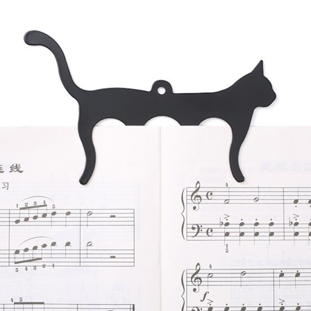 Musik Bogstativ Kat Model Holder (Sort) Sideholder Kat Stil Klaver Musikholder Musikpartitur Musiker Klaver Tilbehør Folder