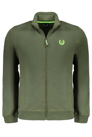 Gian Marco Venturi Felpa Con Zip Uomo Verde