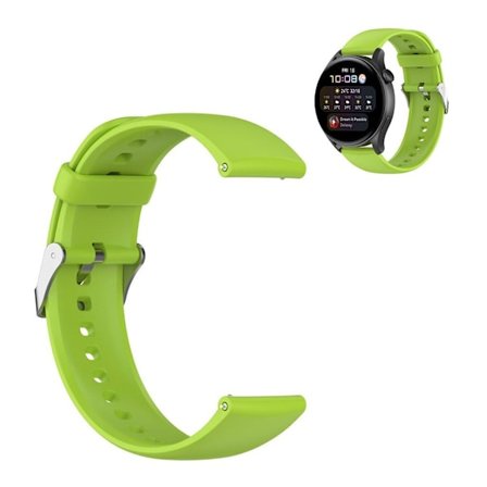22 mm sporty silikoneurrem til Huawei-ur - Lime