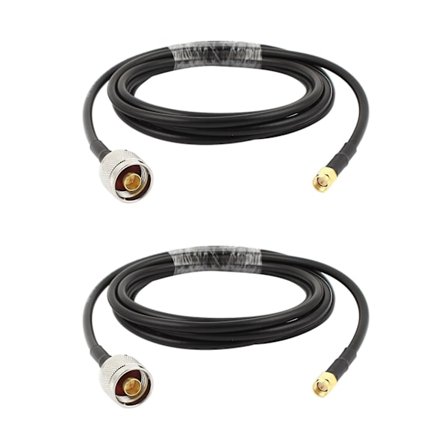 2x N-Type Han til SMA Han 2 Meter Antenne Koaksial RG58 Kabel Stik