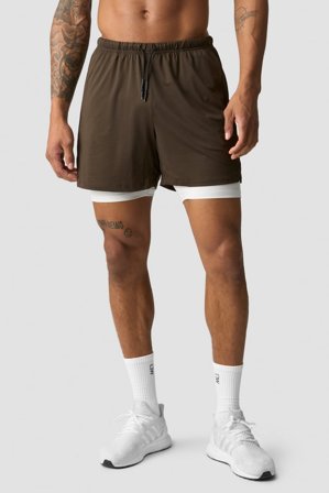 Stride 2-in-1 Shorts Men Smokey Brown