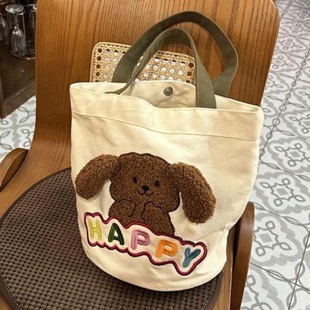 Cartoon Canvas Bag Axelväska C C