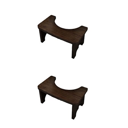 1/2 Bambus Toiletstol, Skridsikker, Poop Seat, Ældre Potte Squat