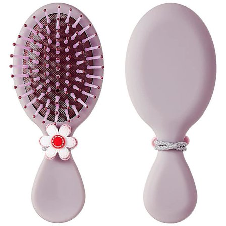 Hårbørste, liten oval hårbørste for alle hårtyper (lilla)