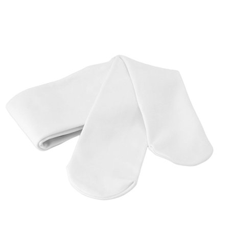 Piger Fortykket Hvid Elastisk Åndbar Fod Seamless Strømpebukser Danse Strømper til Campus Aktiviteter S 90‐110cm 35.53‐43.3in