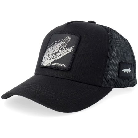 Skillfish - Svart trucker Keps - Kids Grisjävel Black A-frame Trucker @ Hatstore