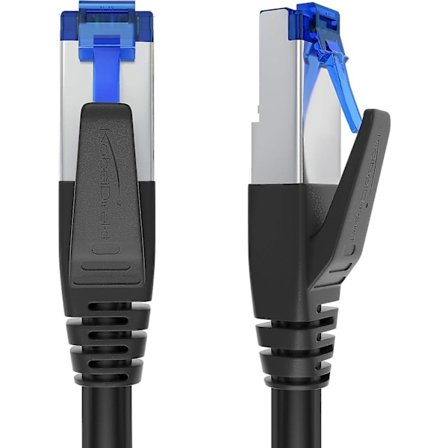 Cat 7 Ethernet-kabel med ultrasäker trippelskärmning, internetkabel & LAN-kabel – 5 m (brottsäker nätverkskabel, 10 Gbit/