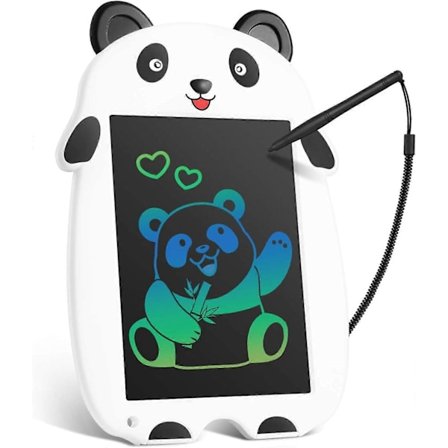 Panda-formet LCD skrivetavle tegne graffiti board, 8,5-tommers skærm, øjenbeskyttende farveskærm