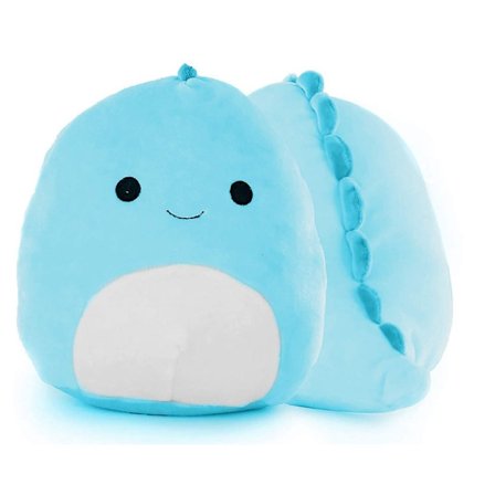 Halloween Tilbud Plys Squishmallow Dinosaur Legetøjsdukke Børn Ferie Fødselsdagsgave Blå