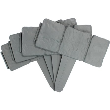 2,5 Meter Grå Stein-Effekt Plenkant - Plantekant - Belegd Hage