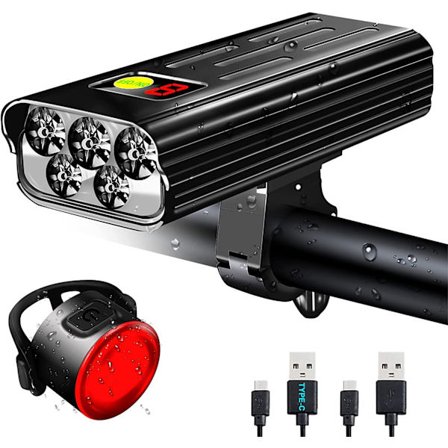 Highlight 5T6 Pyörävalo Näytöllä Aika Vedenkestävä Etu Li