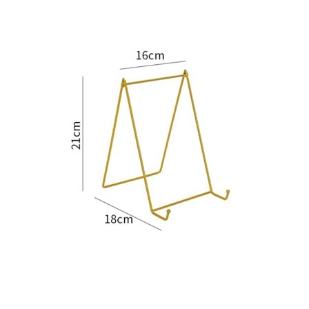 Jern Display Stand Wire Iron Staffeli GOLD L