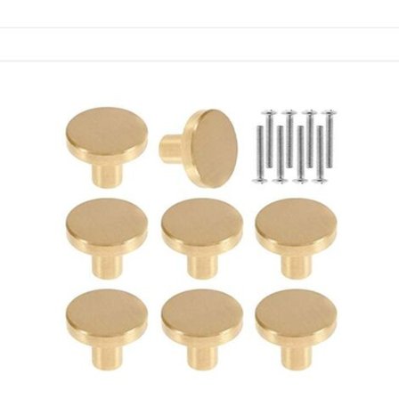 Ovikahvat Kiinteä Messinki Pyöreät Kaapin Nuppi Vintage Huonekalut Pyöreät Kahvat Ruuveilla Kaappeihin Komeroihin Laatikoihin 20 x 25mm (8 kpl)