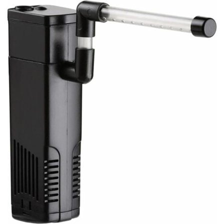 Akvarie intern filter med 3W 350L/H strømningspumpe, intern filter for ferskvannsakvarium opptil 40L