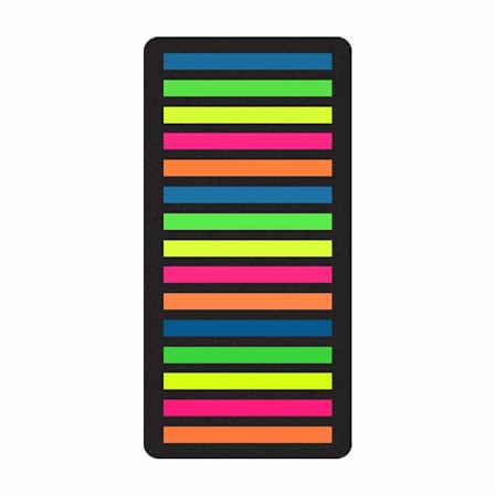 Sidemarkører Klebende Indeksfaner Etikett Markering Strimler, Transparent PET Arkivflagg Notater Klistremerker Dekorative for Avtale