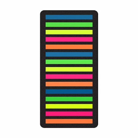 Sidmarkörer Självhäftande Indexflikar Etikettmarkeringsremsor, Transparenta PET-registerflikar Anteckningsklistermärken 300 Stycken 5 Färger