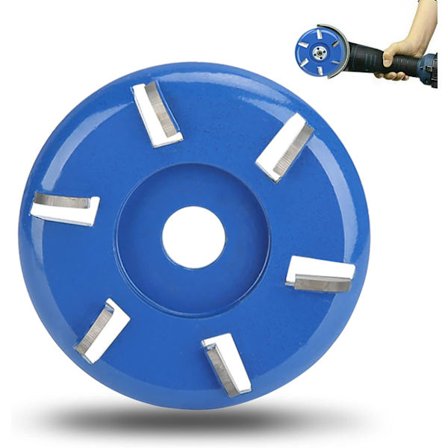 Träskärande skiva, träskärande skiva, stubbfräs vinkelslip träskärningsskiva 6 tänder motorsåg fräsverktyg träbearbetningsblad