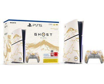 Sony-PlayStation 5 Slim Standard + Ghost of Yōtei Gold Limited Ed Bundl-PS5-konsoll – Ghost of Yōtei Gold Limited Edition Bundle-Gaming-PlayStation-